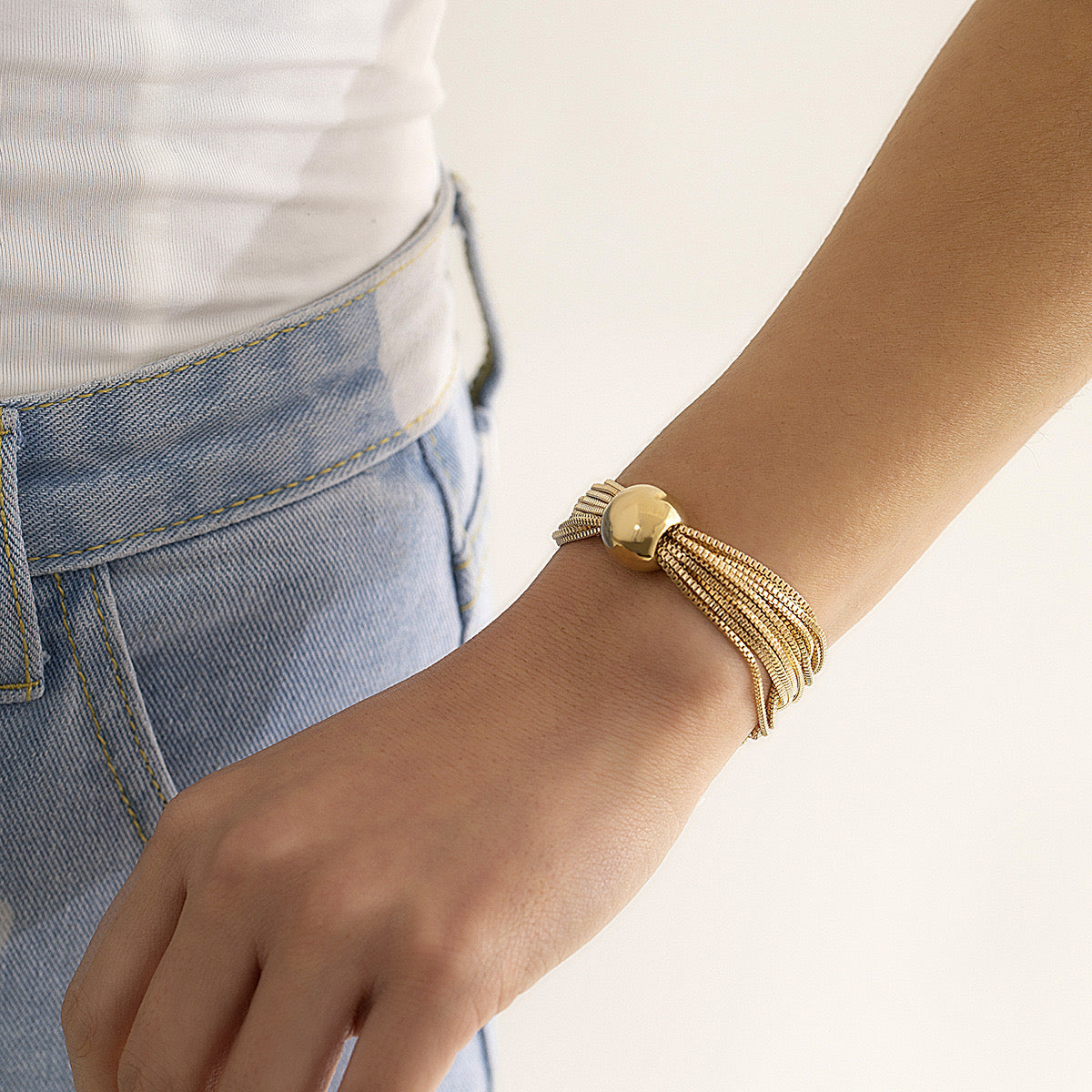 Sphere Necklace and Bracelet set