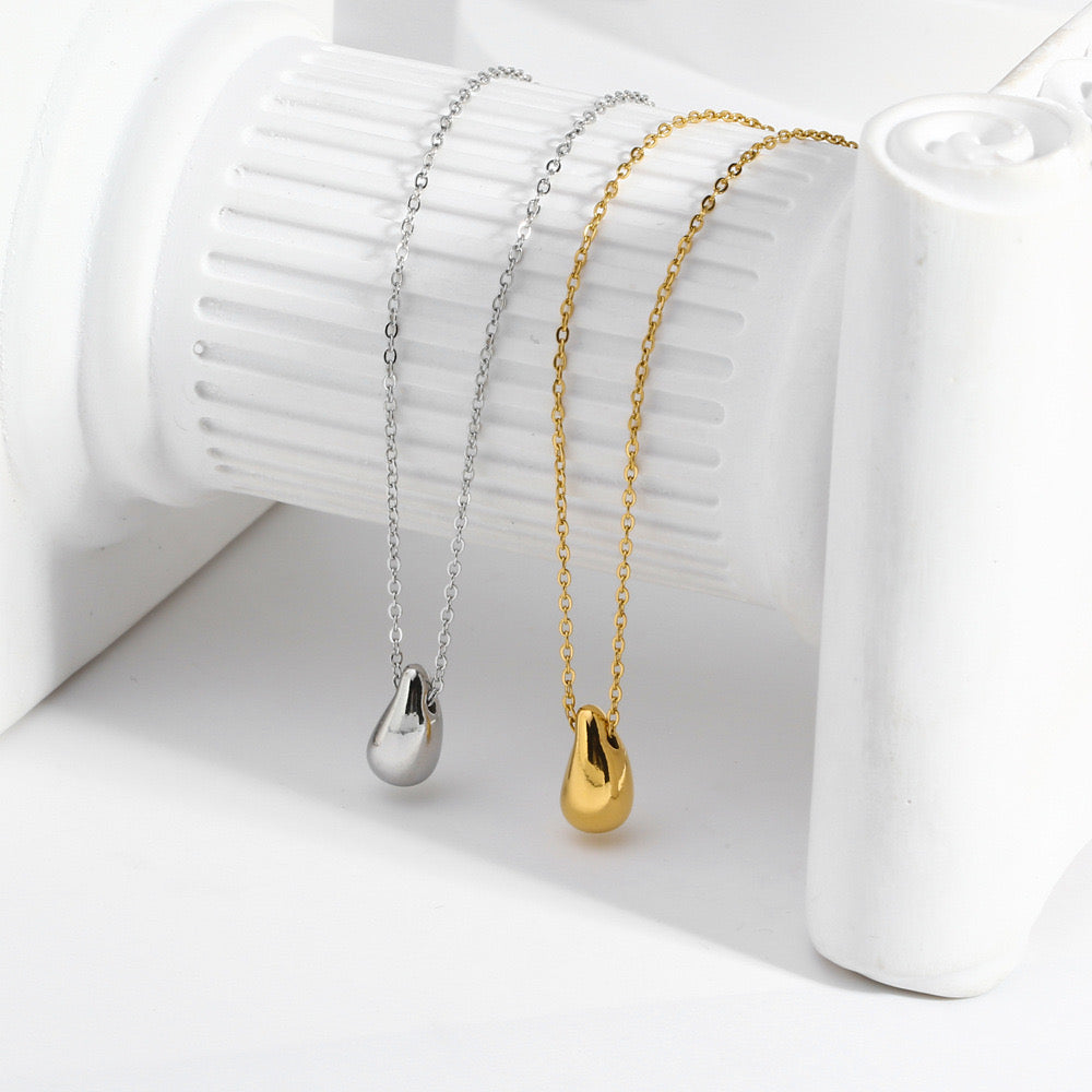 Water drop necklaces