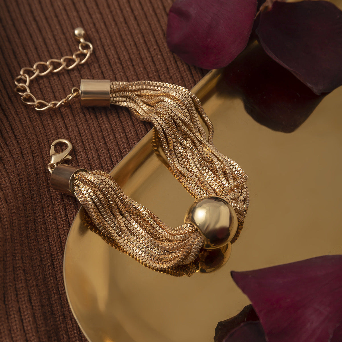Sphere Necklace and Bracelet set